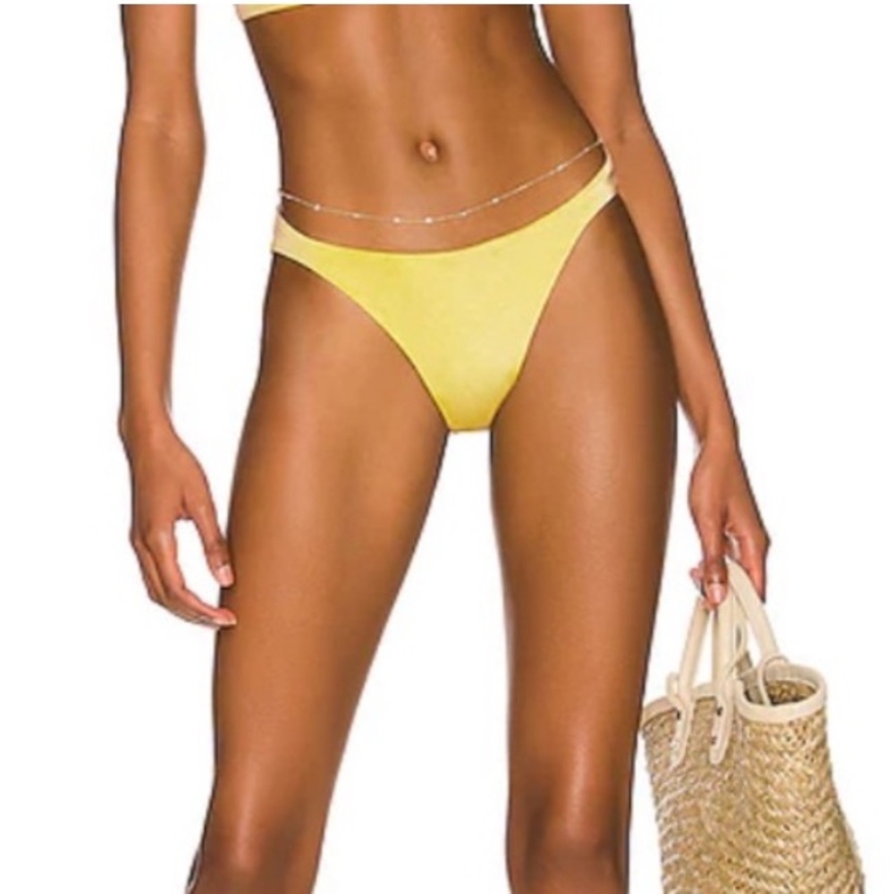 💛 Baobab Collection Sparkling Yellow Olive Green Gold Bikini Bottom